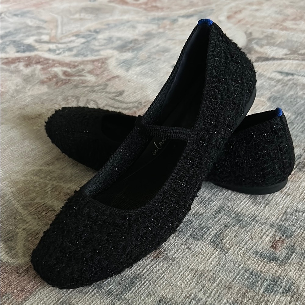 Rothy's Black Knit Flats Versatile and Comfortable